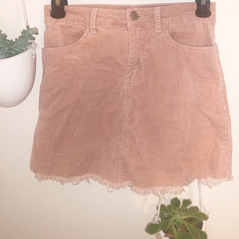 Brandy Melville Light Pink/Blush Corduroy Skirt